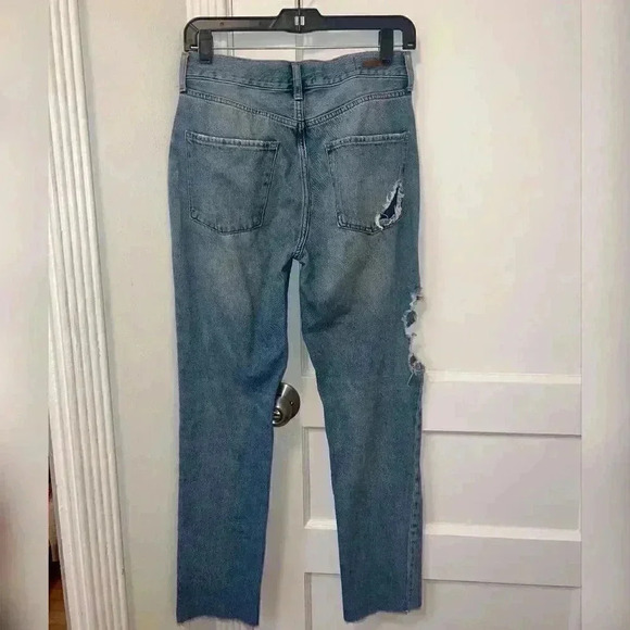 Pilcro and the Letterpress Embroidered Lantern Jeans With Distress - Picture 2 of 4